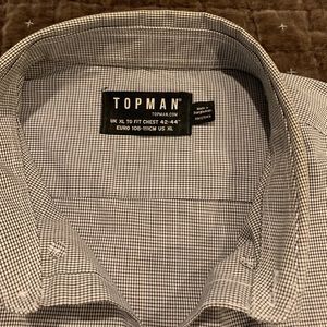 Topman men’s button down shirt